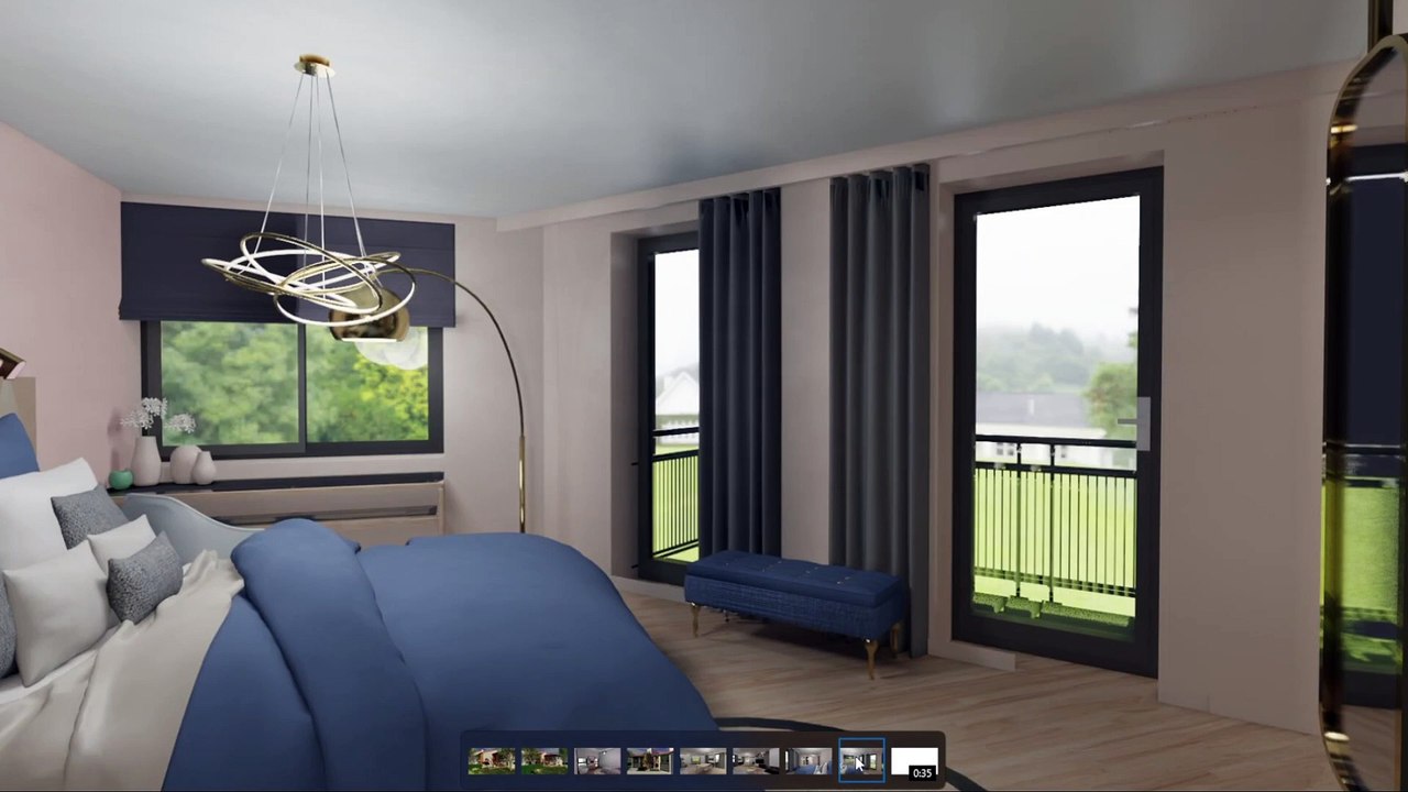 Découvrez 2 exemples de  suite parentale avec dressing et salle de bain sur jardin