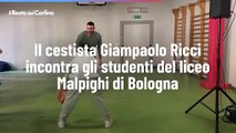 Il cestista Giampaolo Ricci incontra gli studenti del liceo Malpighi di Bologna