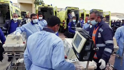وصول 29 طفلا خديجا الى مصر بعد إجلائهم من مستشفى الشفاء في غزة