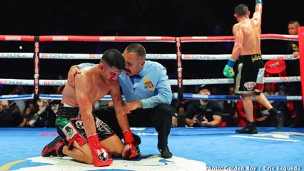 Giovani Santillan noquea en 6R a Alexis Rocha en pelea sangrienta