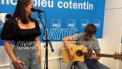 Jayde Performs 'Quand Je Reviendrai' Live on France Bleu Cotentin 🎶