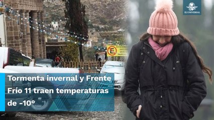 Llega la nieve y aguanieve con la primera tormenta invernal y Frente Frío 11