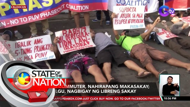 Ilang commuter, nahirapang makasakay; Mga LGU, nagbigay ng libreng sakay | SONA