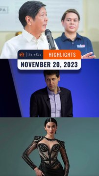 Rappler's highlights: Marcos & Sara Duterte, OpenAI CEO, Michelle Dee | The wRap | November 20, 2023