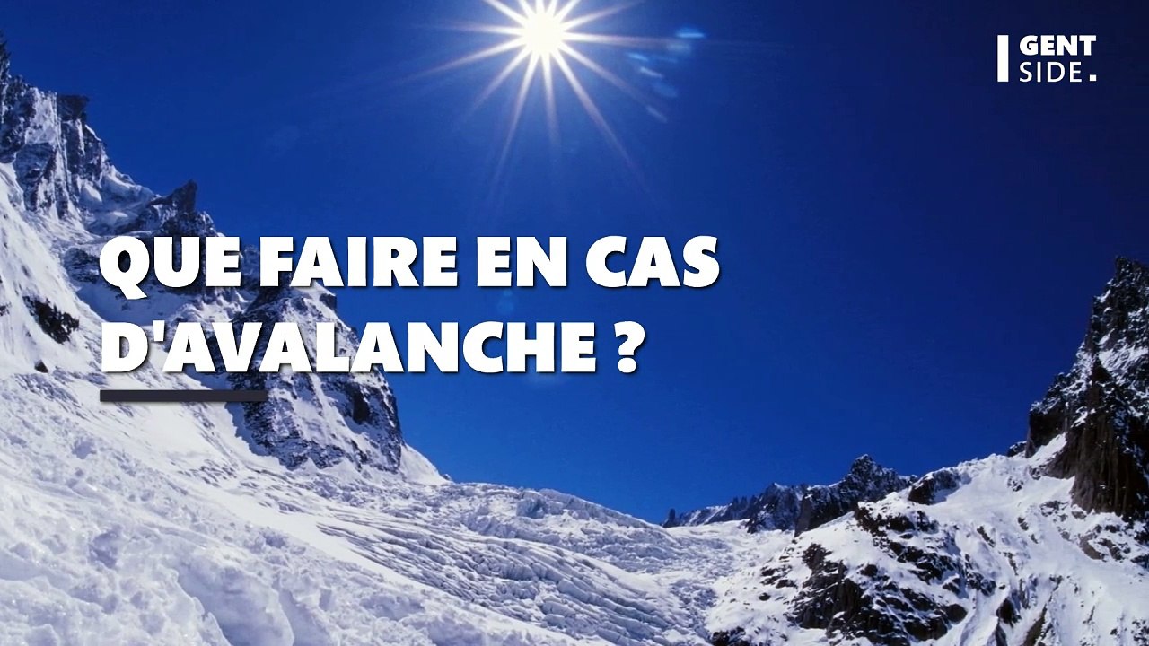 Que faire si l’on se fait emporter par une avalanche ?