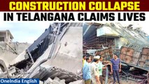 Telangana: Under-Construction Stadium Collapse Claims 3 Lives, Many Injured | Oneindia News