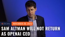 Sam Altman will not return as CEO of OpenAI – report