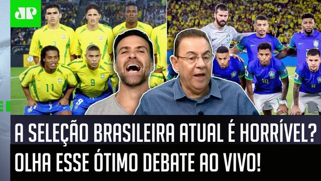 PEGOU FOGO! É RUIM! NÃO DÁ PRA COMPARAR! Cara, a Seleção Brasileira hoje... OLHA ESSE DEBATE!