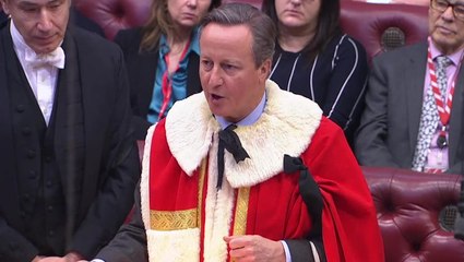 Watch moment David Cameron becomes Lord of Chipping Norton