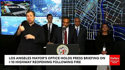 Los Angeles Authorities: All Lanes On I-10 Freeway Are Now Open