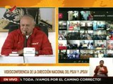 Primer Vpdte. del PSUV Diosdado Cabello sostuvo una videoconferencia con el equipo político estadal