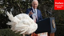 JUST IN: President Biden Pardons The National Thanksgiving Turkey