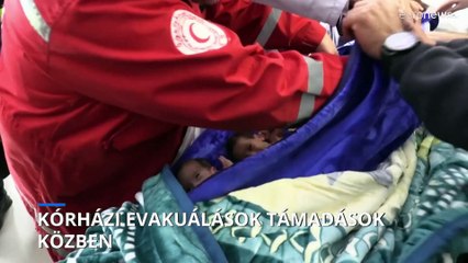 A Gázai övezet kórházaiból evakuált csecsemők többsége megérkezett Egyiptomba