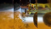 Kastamonu'da kardan kapanan yollarda çalışmalar sürüyor