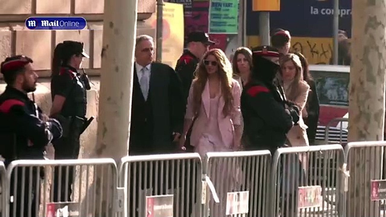 Shakira arrives at court ahead of hearing over tax fraud case