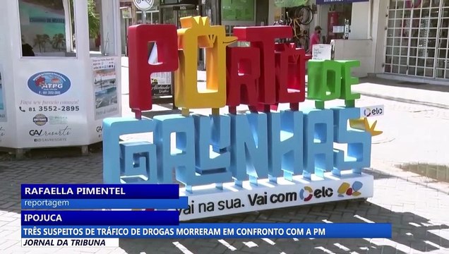 Ipojuca: três suspeitos de tráfico de drogas morreram em confronto com a PM