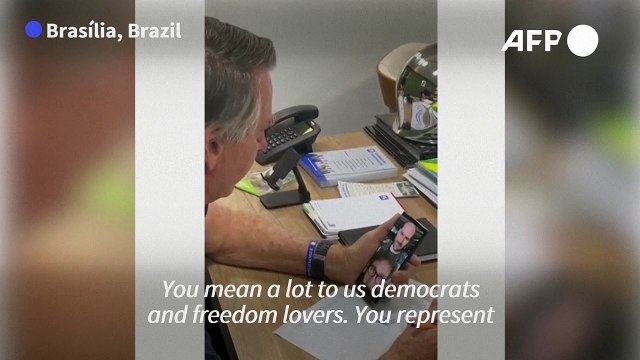 Brazil ex-president Bolsonaro congratulates Argentina newly elected Milei