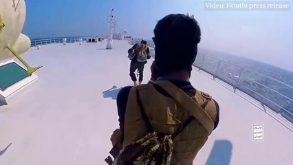 Yemen's Houthis share footage of militants 'hijacking' ship Galaxy Leader