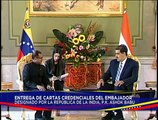 Pdte. Maduro recibe cartas credenciales en Miraflores del embajador de la India P.K. Ashok Babu