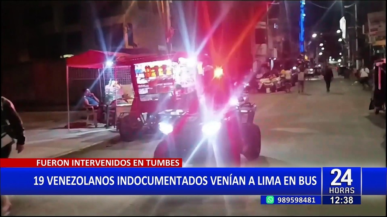 Tumbes: detienen a 19 venezolanos indocumentados que intentaban llegar a Lima