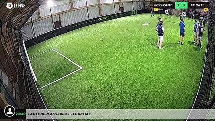 Faute de Jean LOUBET - FC INITIAL