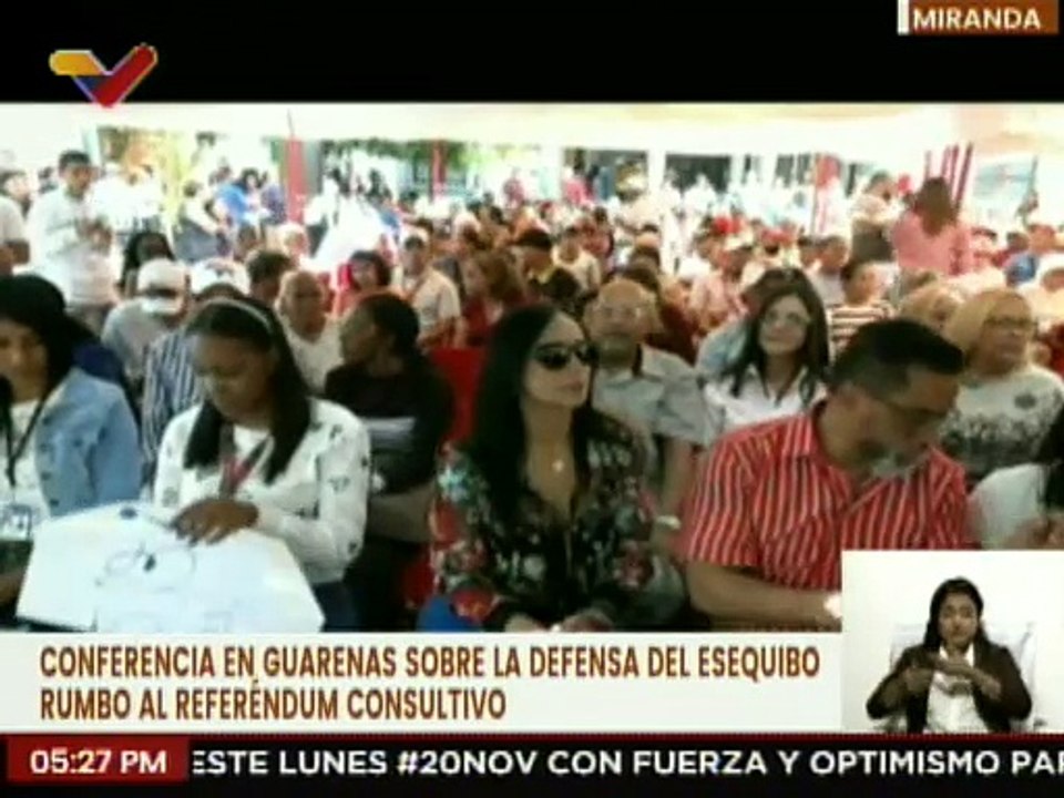 Miranda | Realizan asamblea en la plaza Bolívar de Guarenas para defender la Guayana Esequiba
