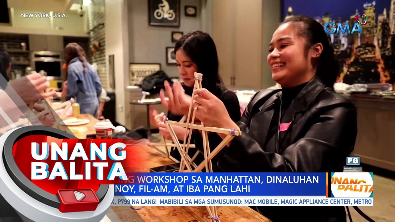 Parol-making workshop sa Manhattan, dinaluhan n...