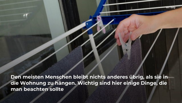 Wäsche im Herbst und Winter trocknen: So geht's!
