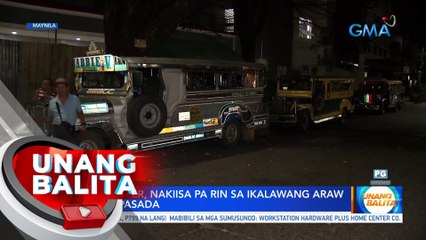 Ilang tsuper, nakiisa pa rin sa ikalawang araw ng tigil-pasada | UB