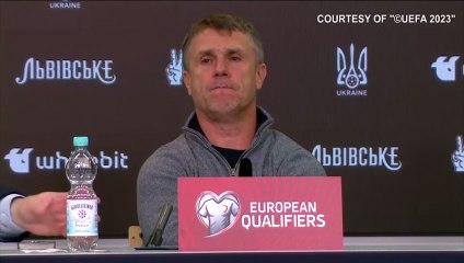 Ukraine Italy 0-0 Euro24 qualifiers Rebrov "For us it was a penalty but if the VAR decided so it's fine"