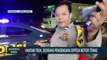 Pengendara Sepeda Motor Tewas Usai Hantam Truk di Subang