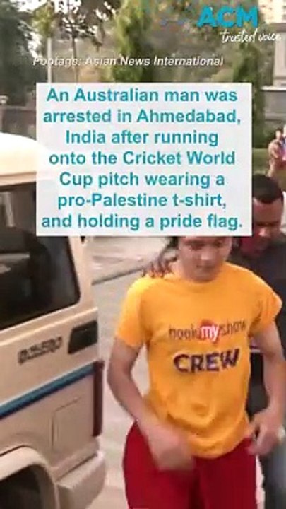 Australian man arrested after Cricket World Cup pitch invasion