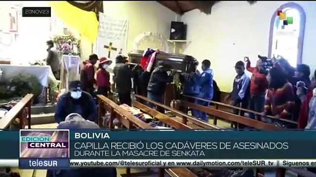 Familiares de las víctimas de la masacre de Senkata en Bolivia exigen justicia