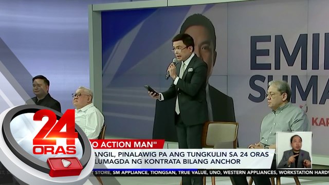 Emil Sumangil, pinalawig pa ang tungkulin sa 24 Oras matapos lumagda ng kontrata bilang anchor | 24 Oras