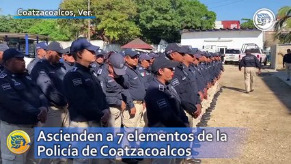 Ascienden a 7 elementos de la Policía de Coatzacoalcos