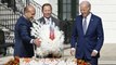 Biden is spending his 81st birthday pardoning two Thanksgiving turkeys, Liberty and Bell