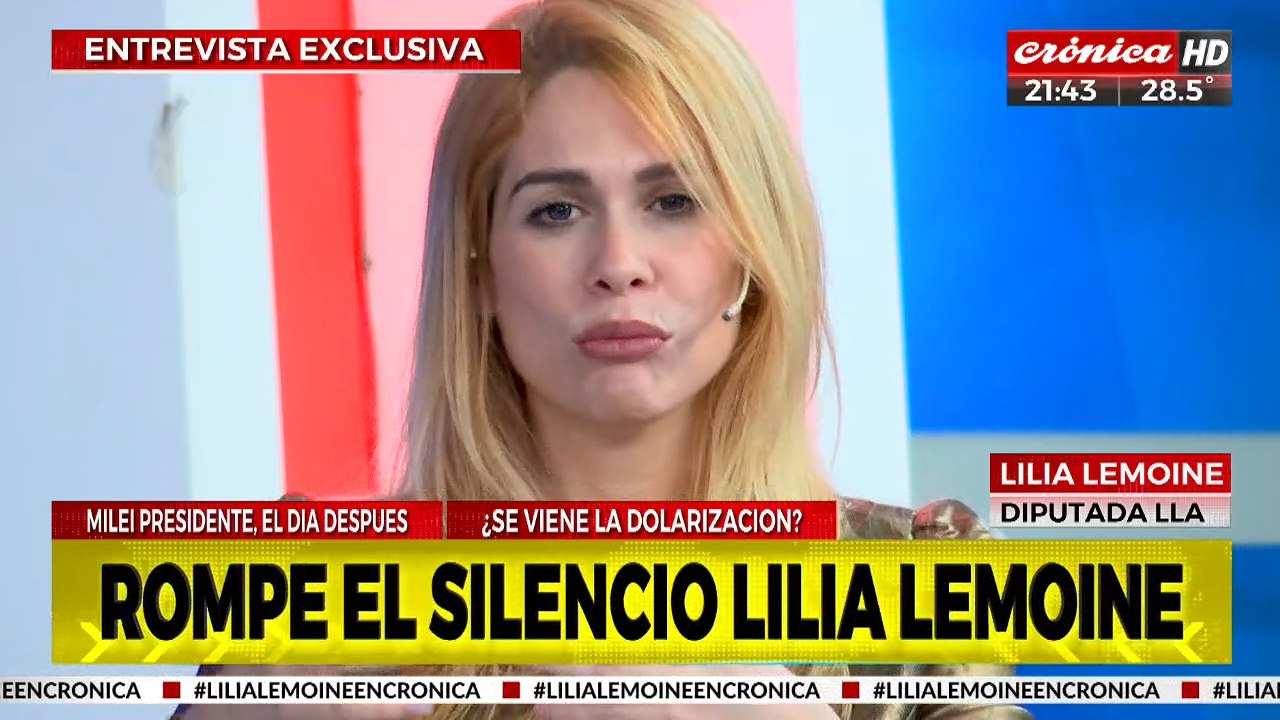 Lilia Lemoine sin filtro: "Hay que privatizar los medios estatales"