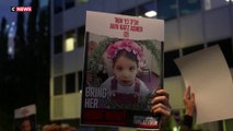 Les familles d’otages manifestent devant l’Unicef