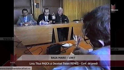 BAIA MARE (1997) - Liviu Titus PAȘCA și Decebal Traian REMEȘ - Conf. de presă