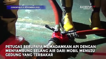 Gedung SMA Negeri 4 Gorontalo Terbakar, Petugas Kesulitan Padamkan Api