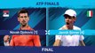 Novak Djokovic Beat Jannik Sinner 6-3 6-3  Win the 2023 ATP Final title