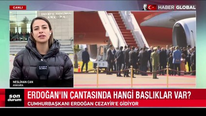 Cumhurbaşkanı Erdoğan, bugün Cezayir'e gidiyor