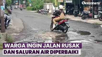 Warga Depok Berharap Saluran Air dan Lubang di Jalan Segera Diperbaiki