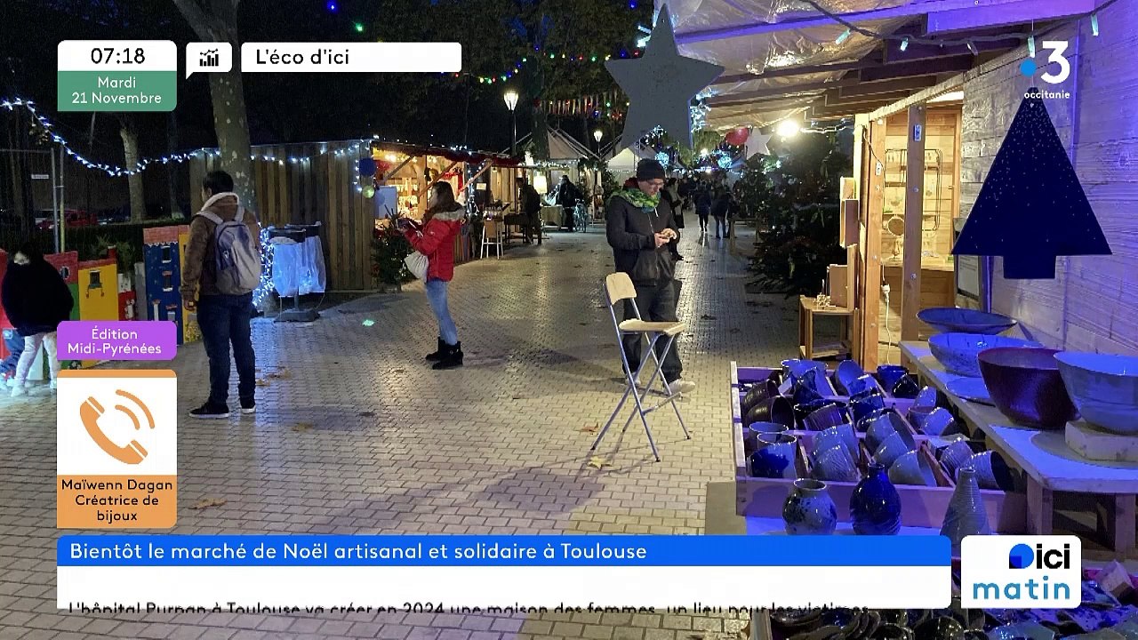 L'ECO D'ICI - Les artisans-créateurs toulousains se préparent à Noël