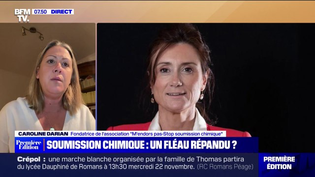 Soumission chimique: la fondatrice de M'endors pas se dit bouleversée par le témoignage de Sandrine Josso
