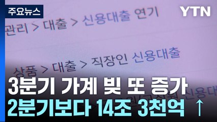 영끌에 여행·여가 카드값까지...가계 빚 '역대 최대' / YTN