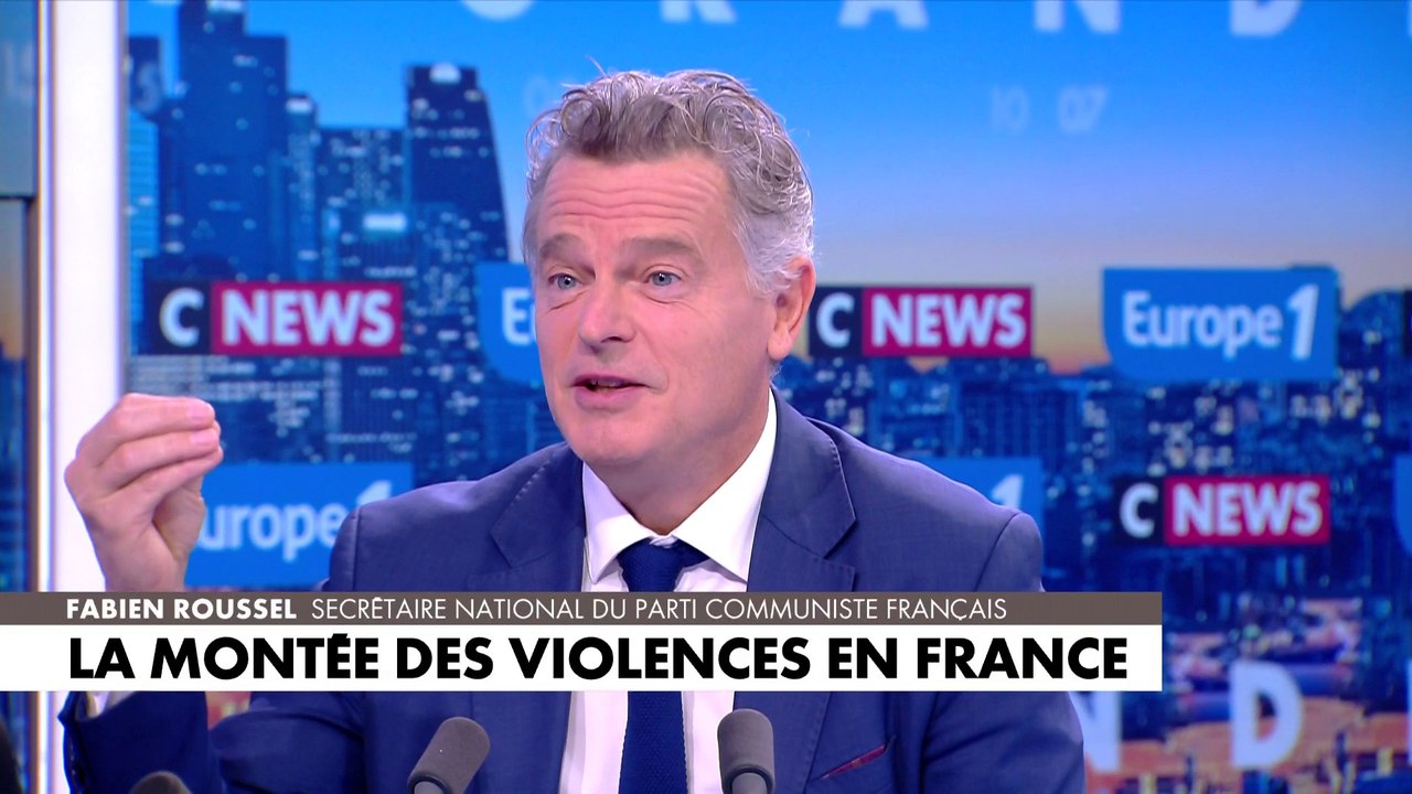 Fabien Roussel : «Il y a beaucoup plus de violence dans notre société, beaucoup plus de règlements de comptes. On ne sait plus dialoguer»