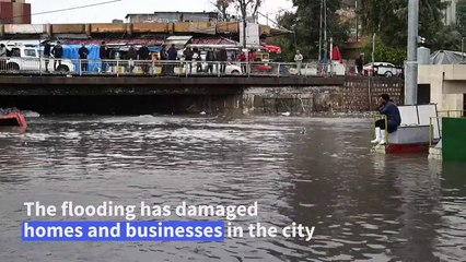 Heavy rains in Erbil cause flooding and damage to the city