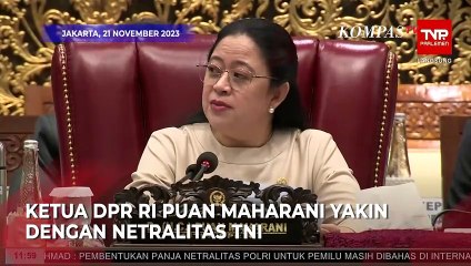 Descargar video: Kata Puan soal Netralitas TNI di Pemilu 2024, Jelang Pelantikan Panglima Baru