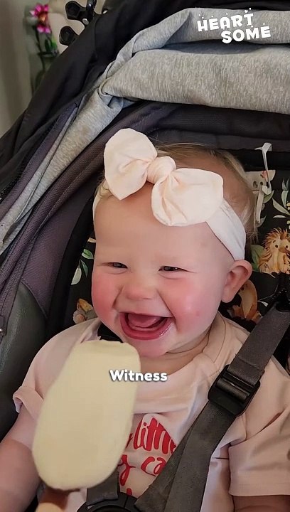 Sweet Delight: Baby's First Ice Cream Adventure Brings Pure Joy!  || #Heartsome #toddlers #purejoy